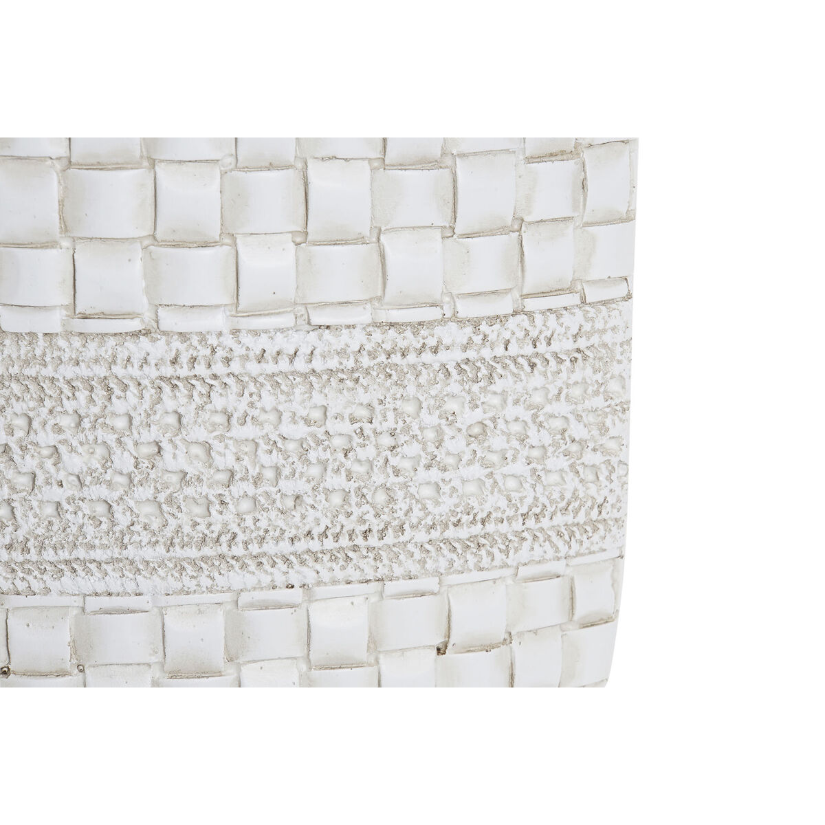 Vaso DKD Home Decor Bianco Resina Moderno 18 x 6 x 28 cm - Image 2