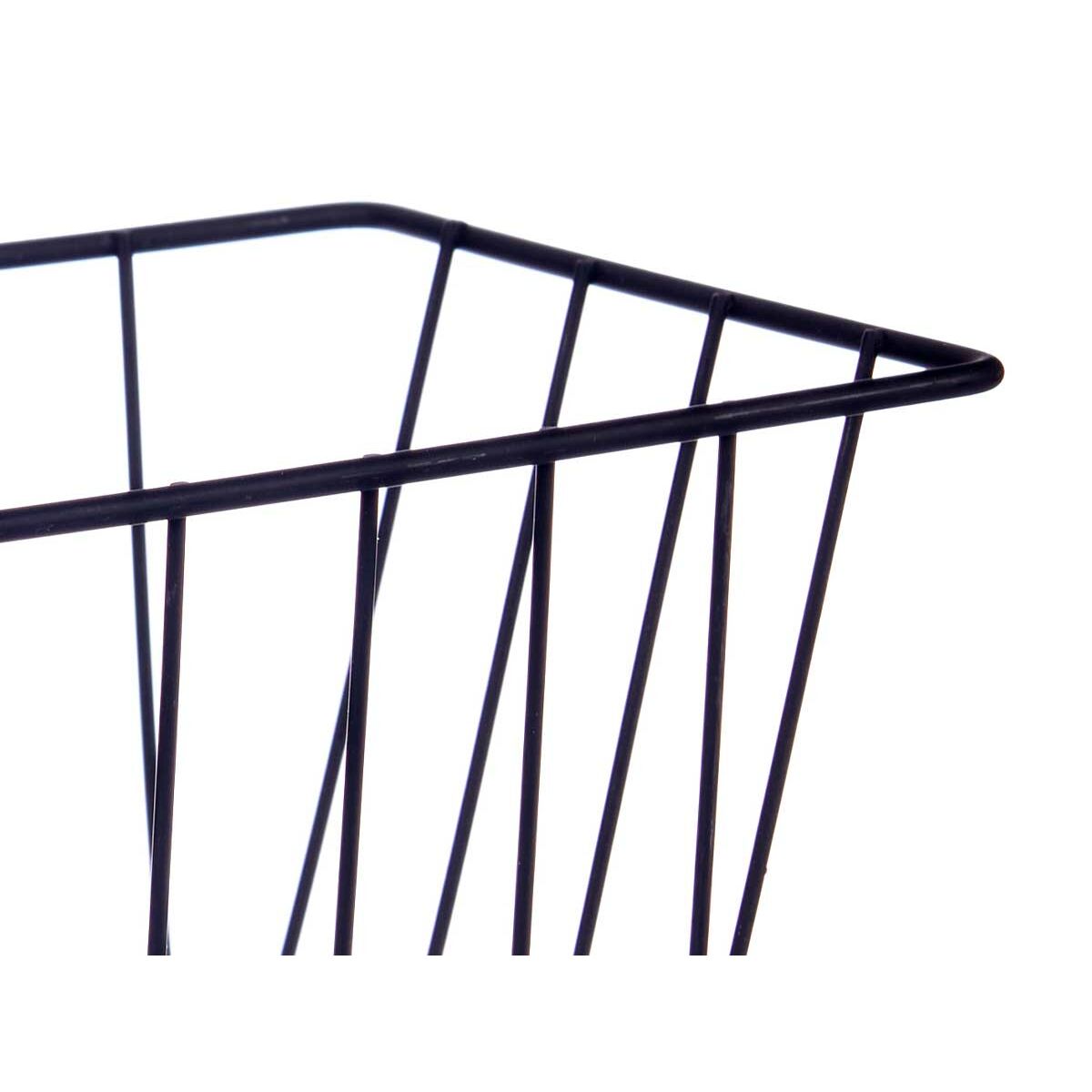 Cestino per Mobile della Cucina Kinvara W6692P PDQ Nero Ferro 28 x 12 x 9 cm (8 Unità)