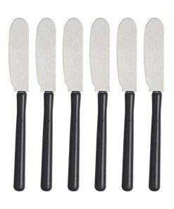 Coltello per Spalmare Kinvara Nero Argentato Plastica 1 x 20 x 13 cm