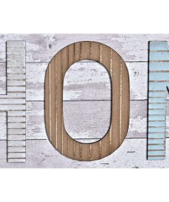Appendiabiti da parete DKD Home Decor Legno Metallo Spiaggia 45 x 5 x 23 cm (2 Unità)