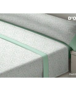 Set di Lenzuola D'Or PARIS Verde Ala francese Franela