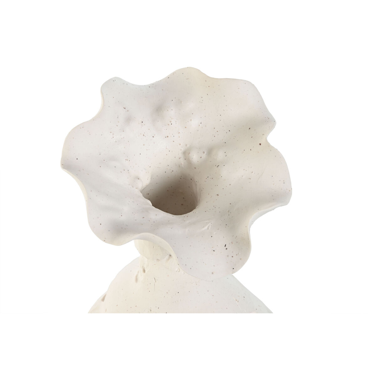 Vaso Home ESPRIT Bianco Ceramica Stile artigianale 13 x 13 x 24 cm - Image 3