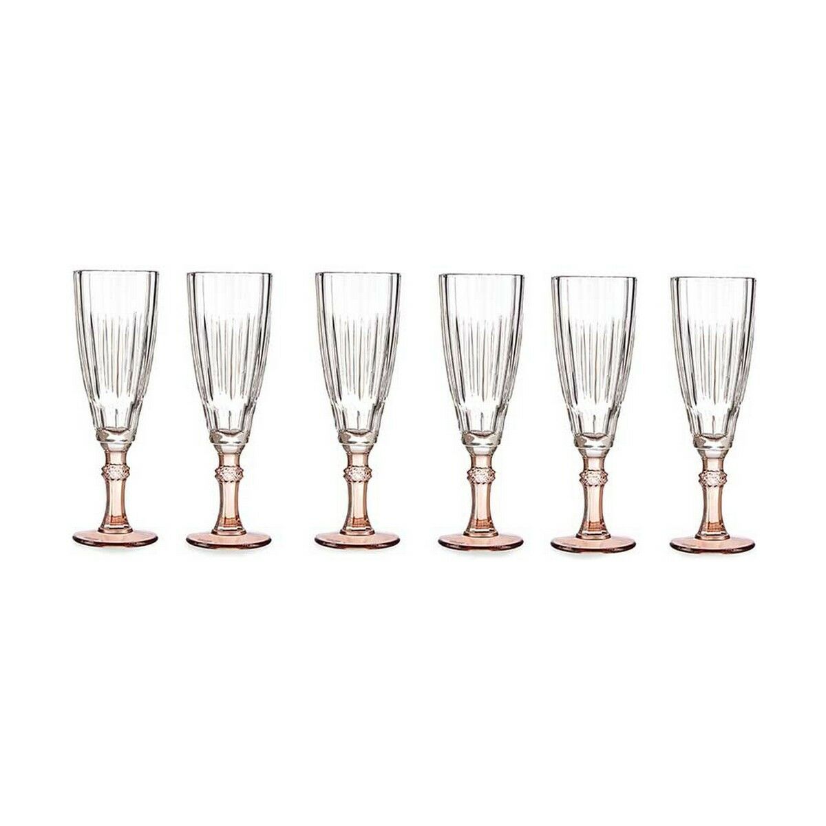Calice da champagne Vivalto Marrone Cristallo 170 ml (6 Unità) - Image 2