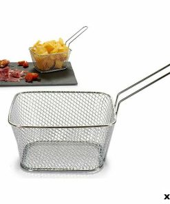 Cestino per Servire Aperitivi Kinvara Argentato Metallo Ferro 23 x 13 x 11 cm 24 x 13 x 11 cm 23 x 12,5 x 10,5 cm (24 Unità)