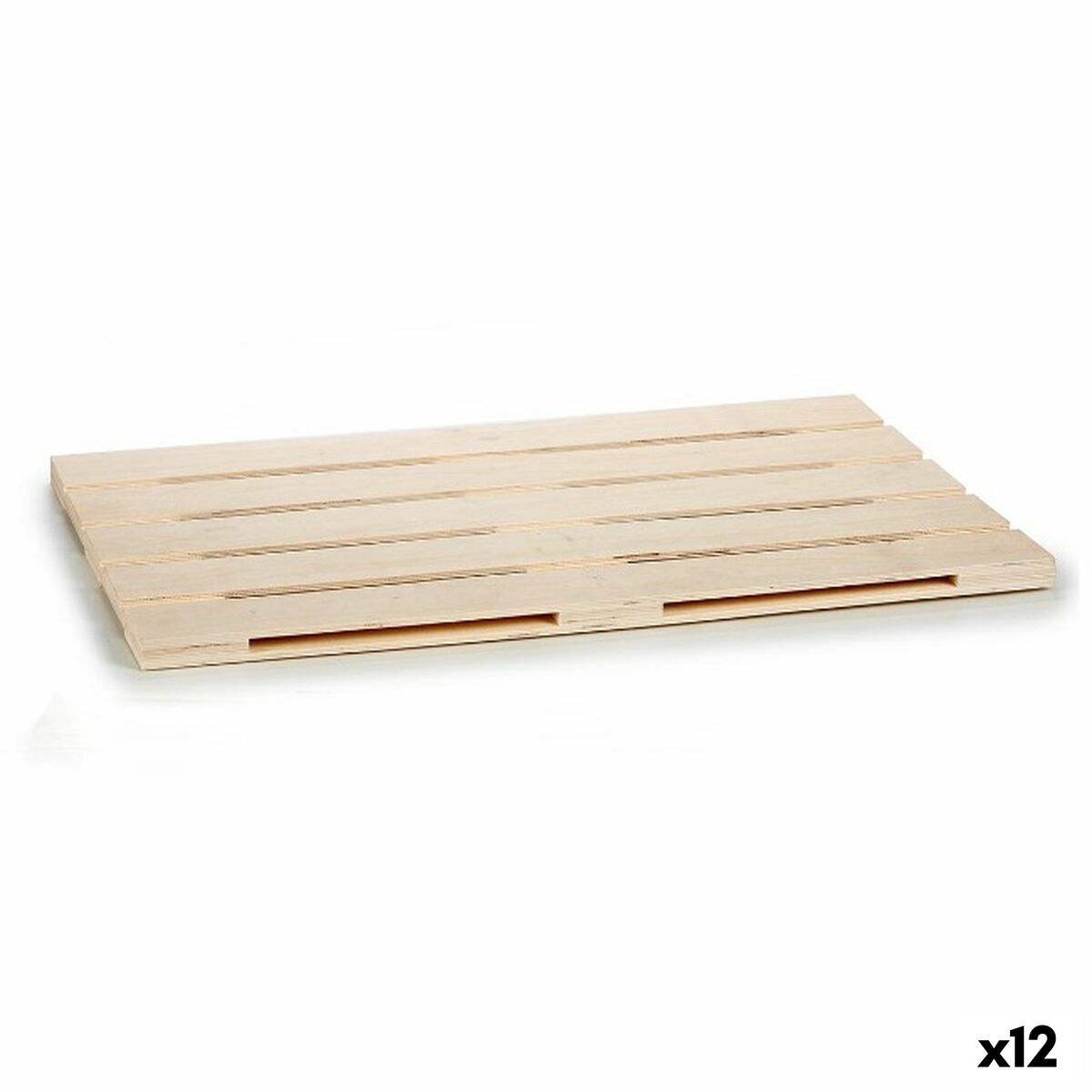 Vassoio per aperitivi Gift Decor Marrone Legno 40 x 2 x 60 cm (12 Unità) - Image 2