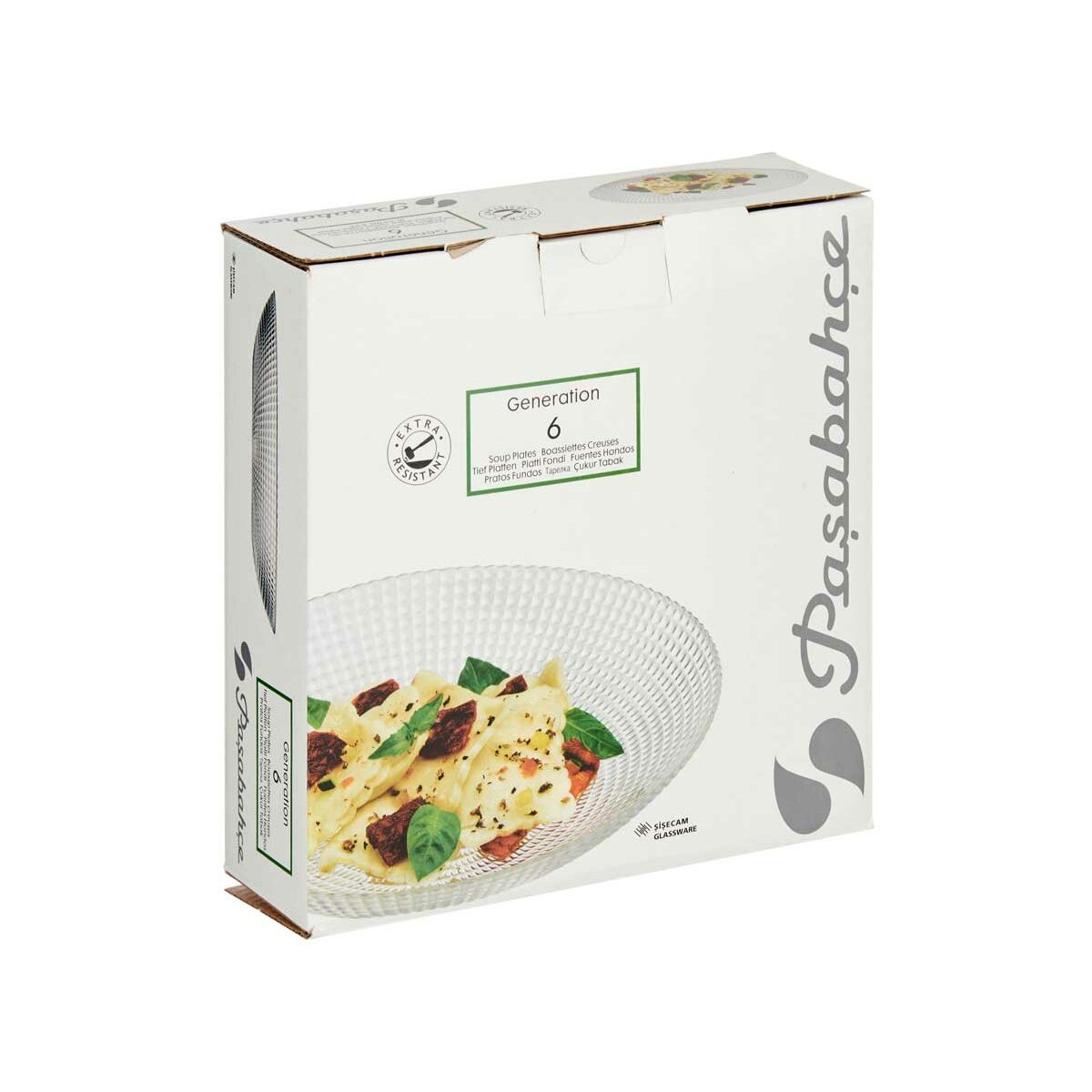 Set di piatti Pasabahce Generation Trasparente Vetro 23 x 7 x 23 cm (4 Unità) - Image 4