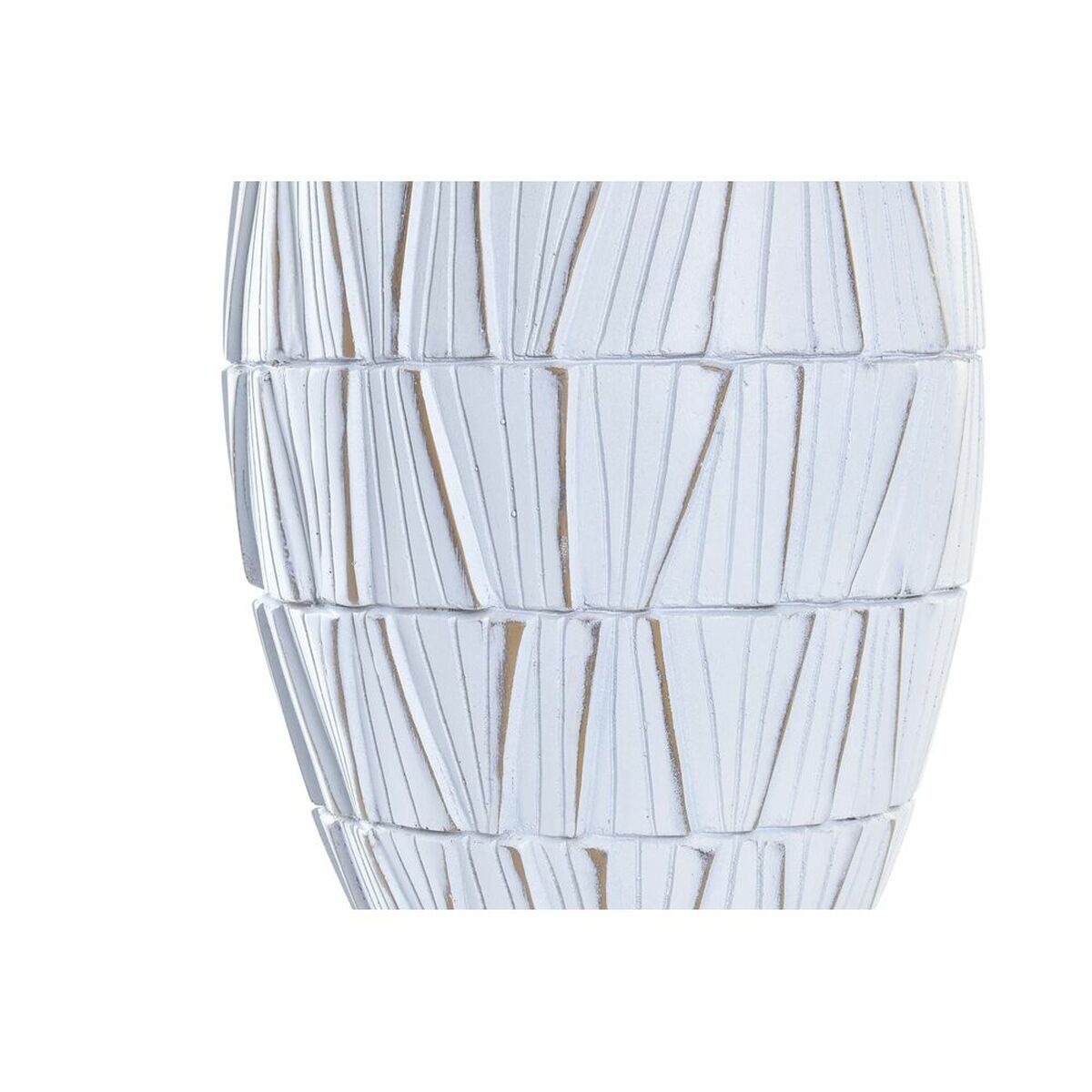 Vaso DKD Home Decor Bianco Resina Moderno (19 x 19 x 60 cm) - Image 3