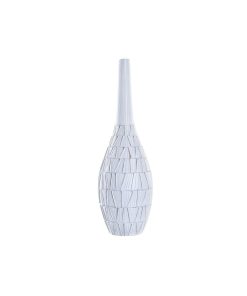 Vaso DKD Home Decor Bianco Resina Moderno (19 x 19 x 60 cm)
