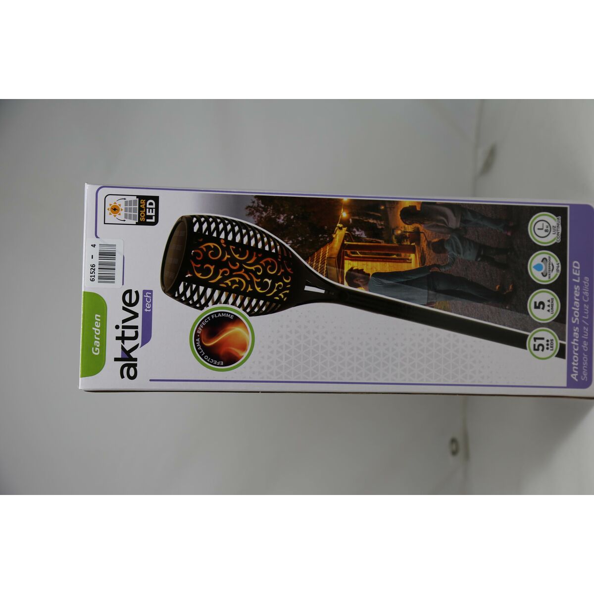 Set di picchetti solari da giardino Aktive 51 Plastica 11 x 77,5 x 11 cm (4 Unità) - Image 5