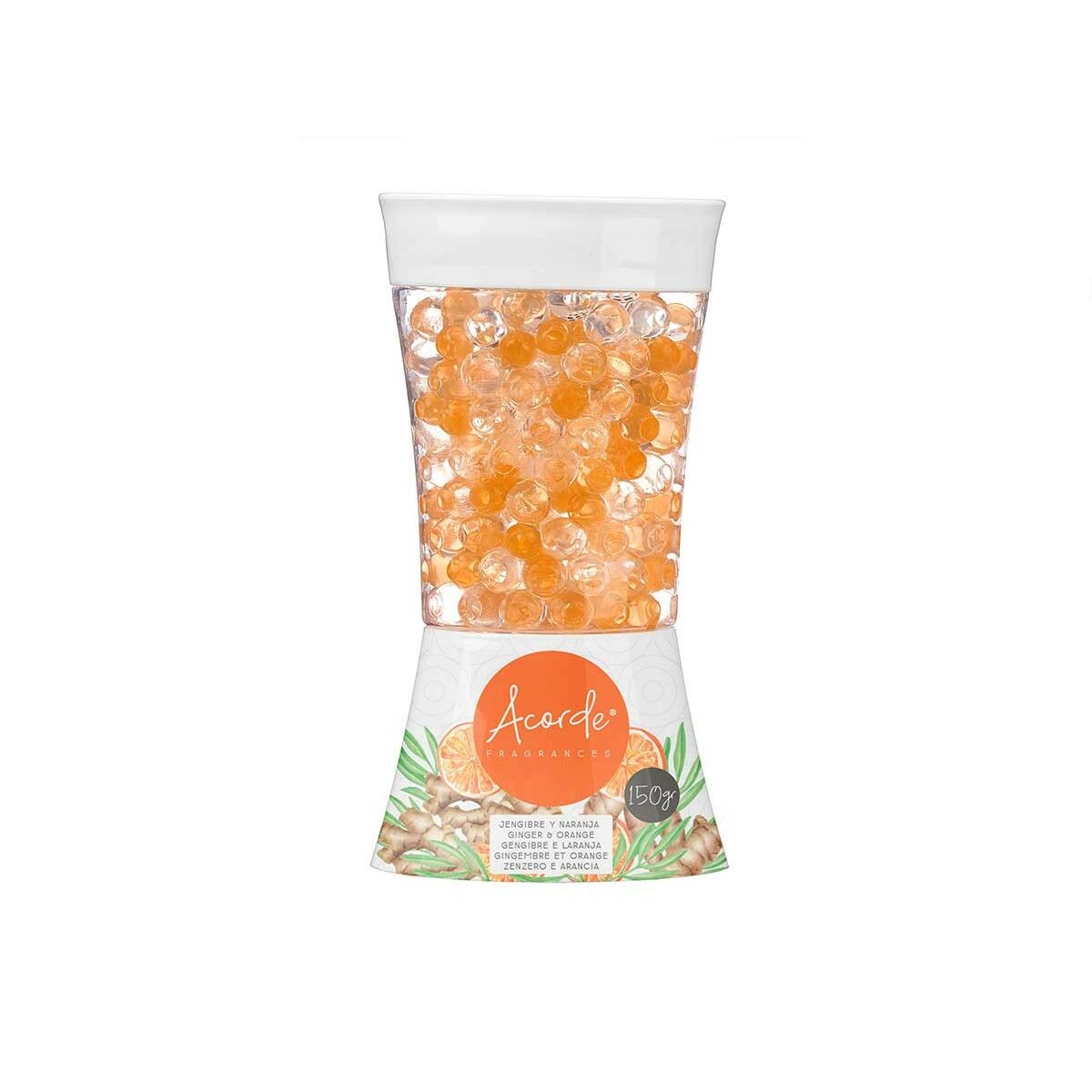 Deodorante per Ambienti Acorde Arancio Zenzero 150 g Gel (12 Unità)