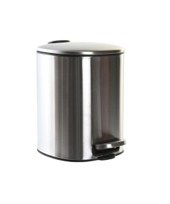 Cestino a pedale DKD Home Decor Argentato Acciaio inossidabile polipropilene Di base 5 L