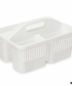 Secchio organizzatore Detergente Bianco Plastica 31,3 x 18 x 22 cm (12 Unità)