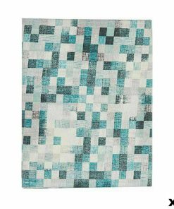 Tovaglia Kinvara CUADROS-A Turchese Tela 140 x 180 cm Antimacchia Quadri (6 Unità)