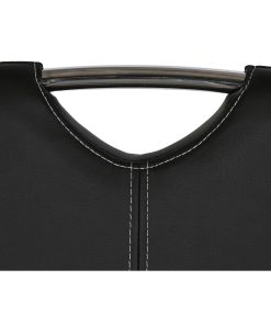 Sedia da Sala da Pranzo DKD Home Decor Nero Metallo Poliuretano (59 x 45 x 102 cm)