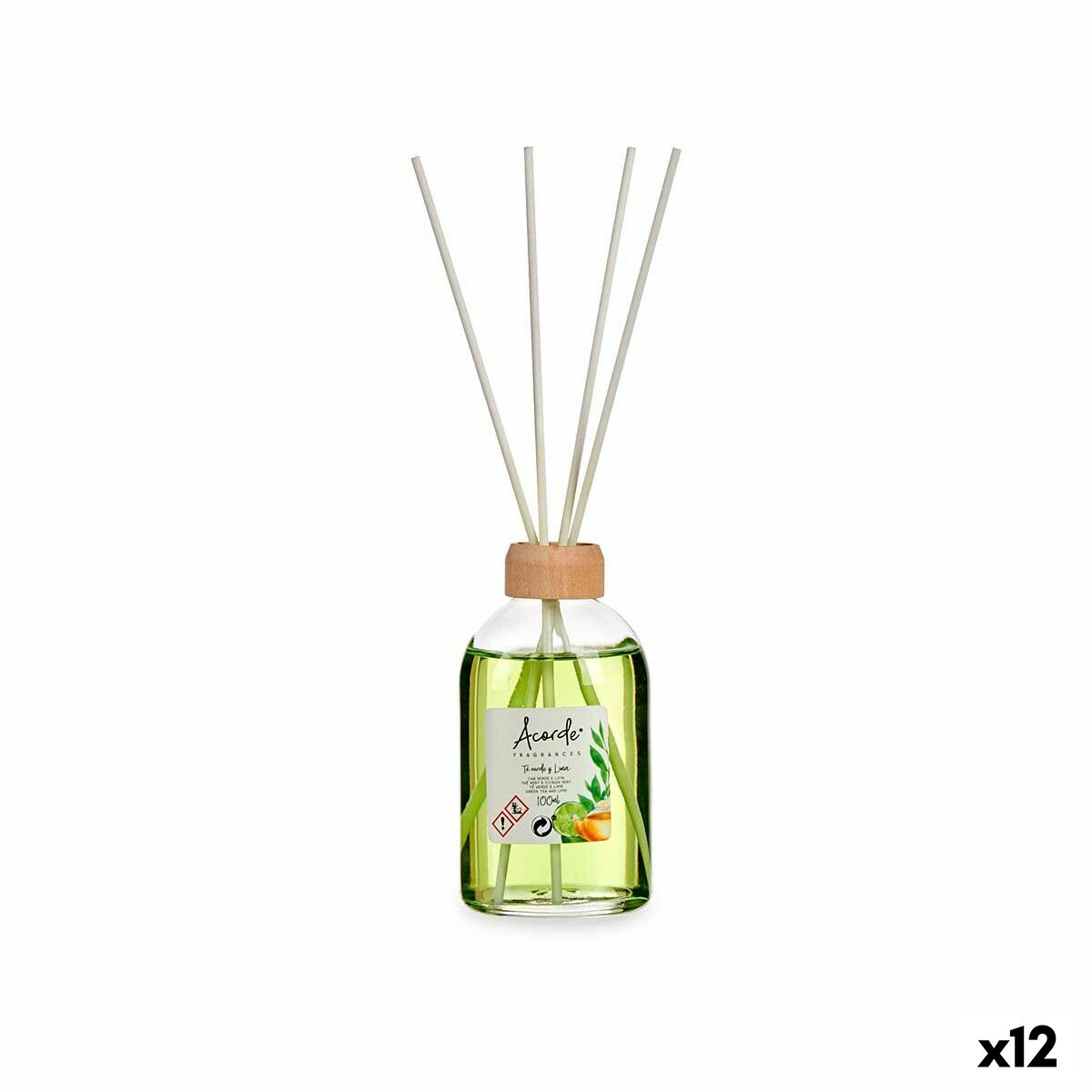 Bastoncini Profumati Acorde Lime Tè Verde 100 ml (12 Unità)