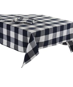 Tovaglia e tovaglioli DKD Home Decor 150 x 150 x 0,5 cm Azzurro Bianco