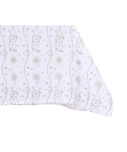 Tovaglia e tovaglioli DKD Home Decor 150 x 250 x 0,5 cm Azzurro Marrone Bianco (2 Unità)