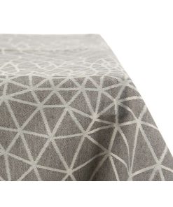 Tovaglia Kinvara BABEL GRIS 48 Bianco Grigio Jacquard