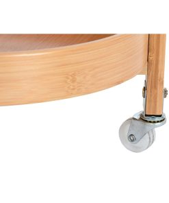 Contenitore per Sistemare Multiuso DKD Home Decor Bambù Acciaio inossidabile 43,6 x 43,6 x 90,5 cm