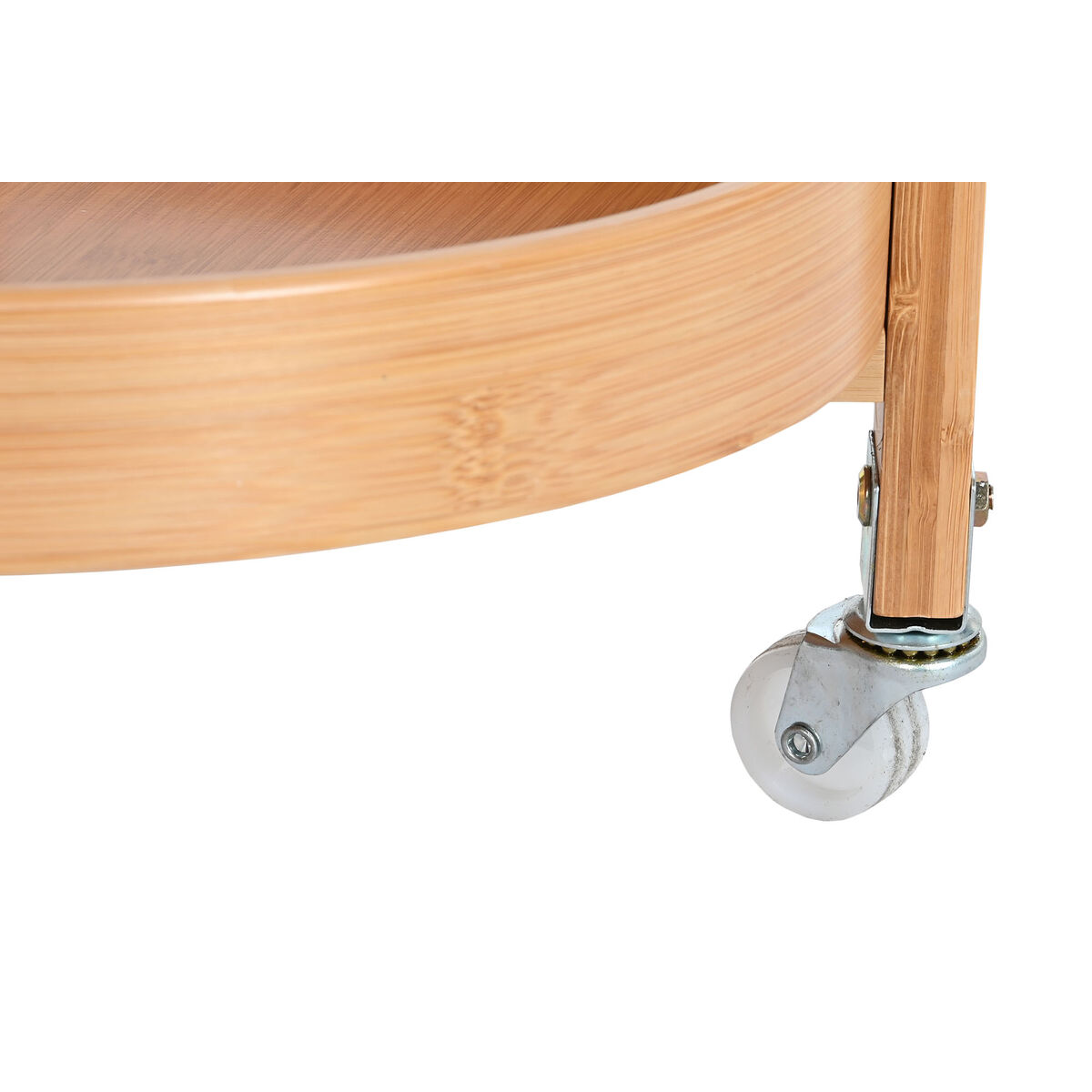 Contenitore per Sistemare Multiuso DKD Home Decor Bambù Acciaio inossidabile 43,6 x 43,6 x 90,5 cm