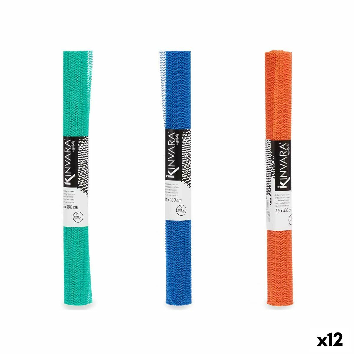 Tappetino Antiscivolo Kinvara Verde Viola Arancio Gomma 45 x 0,1 x 100 cm 4,5 x 45 x 4,5 cm (12 Unità) - Image 3