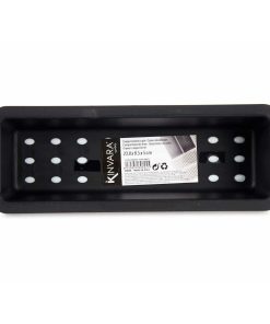 Vassoio Portaposate Kinvara CN18819 Bianco Nero Caucciù polipropilene 8,5 x 5 x 24 cm (36 Unità)