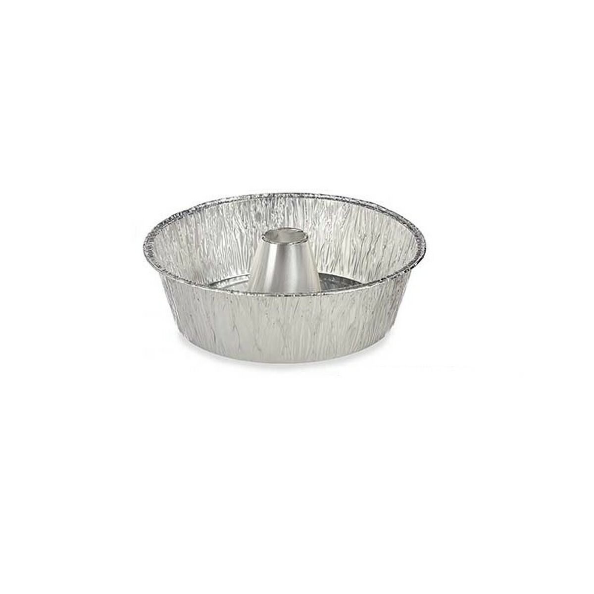 Stampo per Budino Kinvara Argentato Alluminio 25 x 7,7 x 25 cm Monouso Flan (12 Unità)