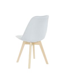 Sedia DKD Home Decor Azzurro Beige Poliestere Schiuma legno di faggio 48 x 56 x 83 cm