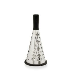 Grattugia Kinvara Nero Argentato Argento Acciaio inossidabile ABS TPR 11,5 x 24,5 x 11,5 cm (12 Unità)