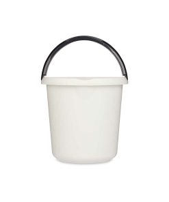 Secchio con Manico Bianco Antracite 10 L 30 x 28,5 x 30 cm (18 Unità)