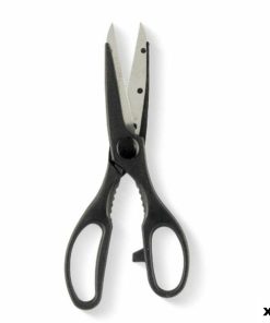 Forbici da Cucina Kinvara Nero Argentato Acciaio inossidabile 7,5 x 21 x 1 cm (12 Unità)