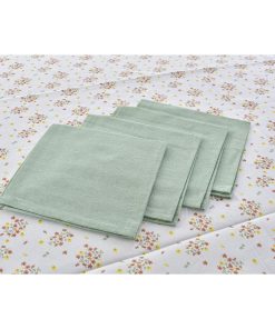 Set biancheria da tavola DKD Home Decor Fiori 150 x 250 x 0,5 cm Verde