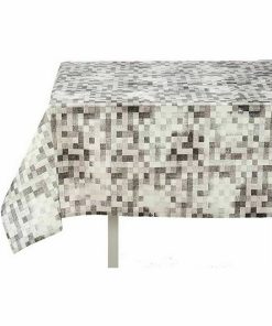 Tovaglia Kinvara CUADROS-G Grigio Tela 140 x 180 cm Antimacchia Quadri (6 Unità)