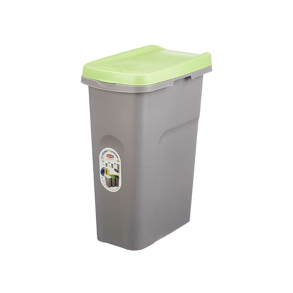 Cestino Stefanplast Verde Grigio Plastica 25 L (6 Unità) - Image 2