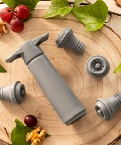 Pompa per Sottovuoto e Tappi per il Vino Winuum InnovaGoods (4 tappi di sughero)
