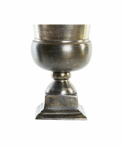 Vaso DKD Home Decor 24 x 24 x 31,5 cm Argentato Dorato Alluminio Moderno (2 Unità)