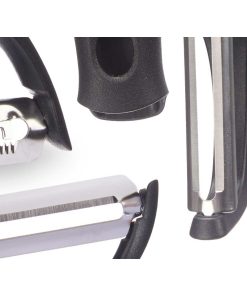 Set di Pelapatate Kinvara Metallo Acciaio inossidabile polipropilene ABS 14,5 x 22 x 2,5 cm Testine Intercambiabili 3 Pezzi (24