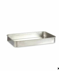 Teglia Kinvara Argentato Alluminio 32 x 7 x 51,5 cm 51,5 x 7 x 32 cm 51,5 x 7,5 x 32 cm (12 Unità)