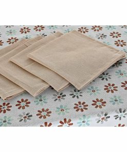 Tovaglia e tovaglioli DKD Home Decor 9 Pezzi 2 Unità 150 x 250 x 0,5 cm Grigio Blu cielo