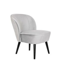 Poltrona DKD Home Decor Nero Grigio Legno 59 x 66 x 76 cm