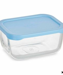 Porta pranzo Pasabahce Snow Azzurro Trasparente Vetro Polietilene 420 ml (12 Unità)