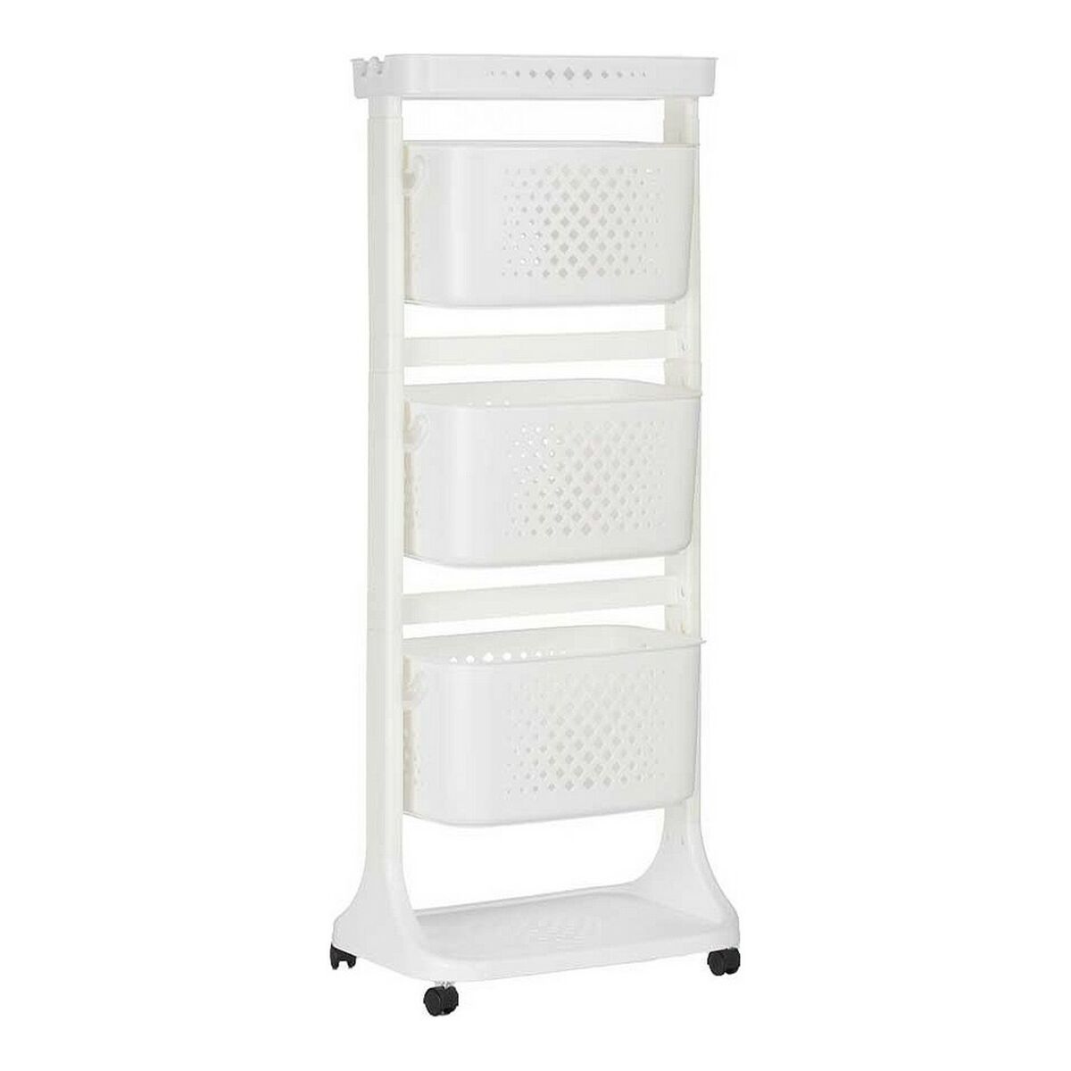 Carrello per Verdure Kinvara TP-749 Bianco polipropilene Plastica 33 x 112 x 41 cm