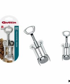 Apriscatole con Cavatappi Quttin Acciaio inossidabile 16,5 cm (18 Unità)