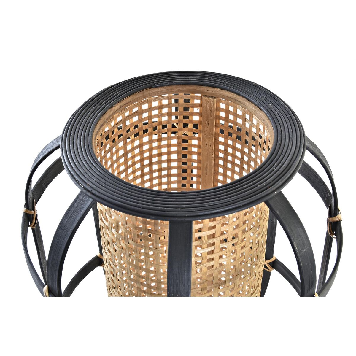 Lampada da tavolo DKD Home Decor Nero Marrone Coloniale 220 V 50 W (31 x 31 x 51 cm) - Image 4