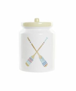 Barattolo DKD Home Decor Remi 4 Pezzi Dolomite 15 x 15 x 22 cm