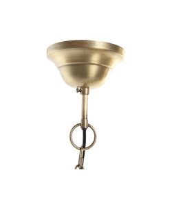 Lampadario DKD Home Decor Marrone Dorato Ferro Legno di mango 50 W 43 x 43 x 31 cm