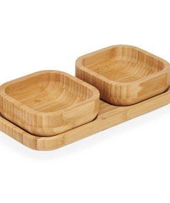 Set da Aperitivo Kinvara Marrone Bambù 23 x 4,5 x 11 cm 23 x 5,3 x 11 cm (12 Unità)
