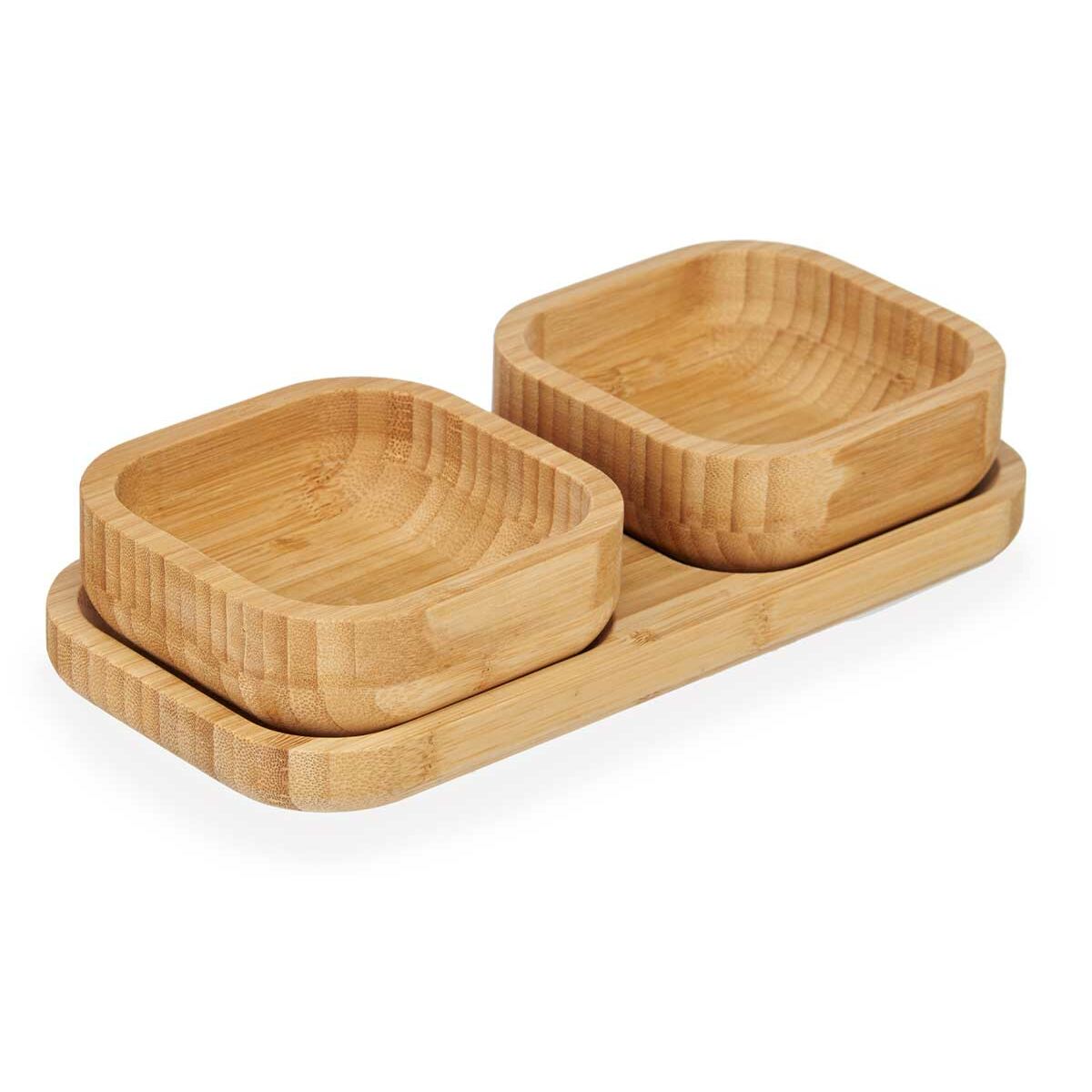 Set da Aperitivo Kinvara Marrone Bambù 23 x 4,5 x 11 cm 23 x 5,3 x 11 cm (12 Unità)