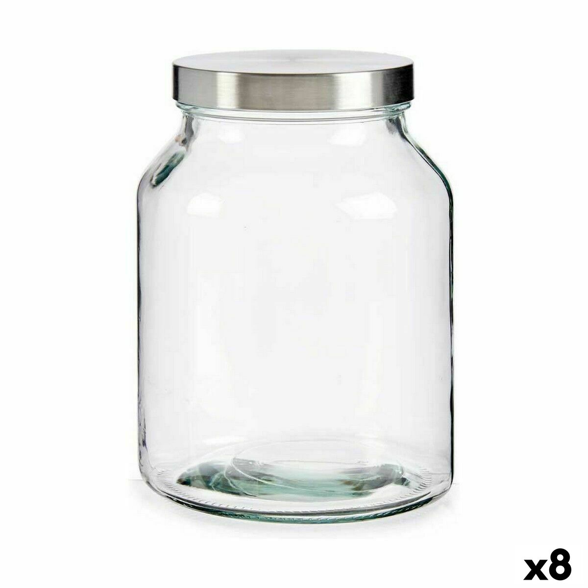Vaso Vivalto Trasparente Argentato Argento 3 L (8 Unità) - Image 3