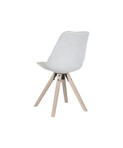 Sedia da Sala da Pranzo DKD Home Decor Poliestere Grigio chiaro Rovere (48 x 44 x 84 cm)